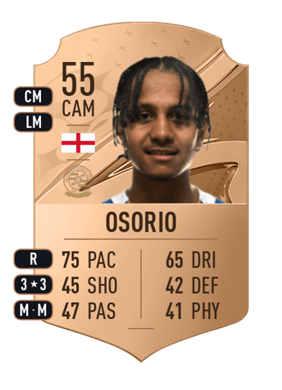 Claudio Osorio Rare 55 OVR