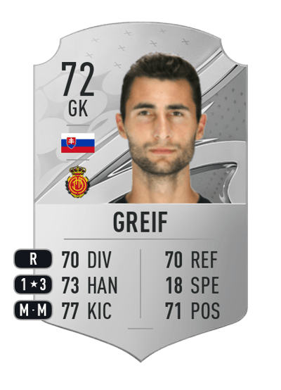 Dominik Greif Rare 72 OVR