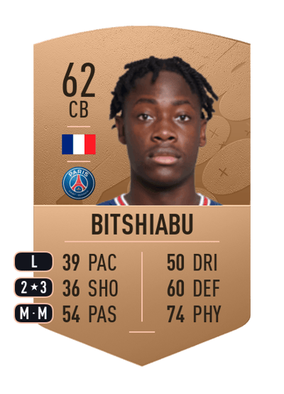 El Chadaille Bitshiabu Common 62 OVR