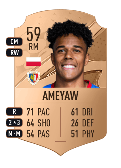 Michael Ameyaw Rare 59 OVR