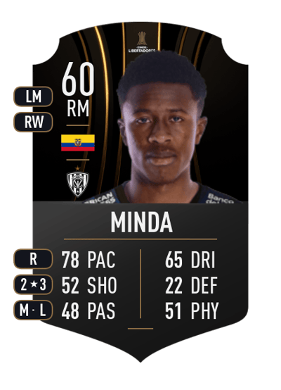 Alan Minda CONMEBOL LIBERTADORES 60 OVR