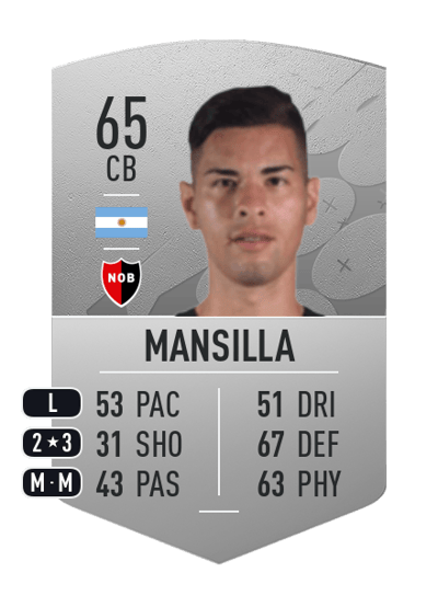 Facundo Mansilla Common 65 OVR