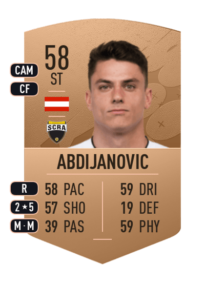 Amir Abdijanovic Common 58 OVR