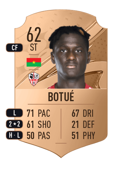 Jean Botué Rare 62 OVR