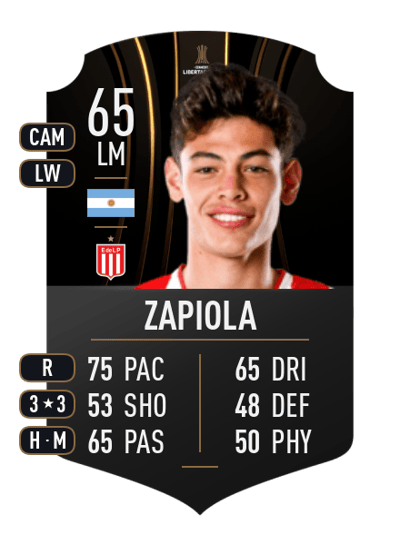 Franco Zapiola CONMEBOL LIBERTADORES 65 OVR