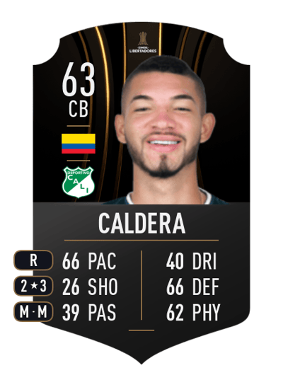 José Caldera CONMEBOL LIBERTADORES 63 OVR
