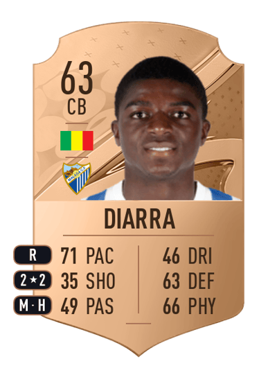 Moussa Diarra Rare 63 OVR