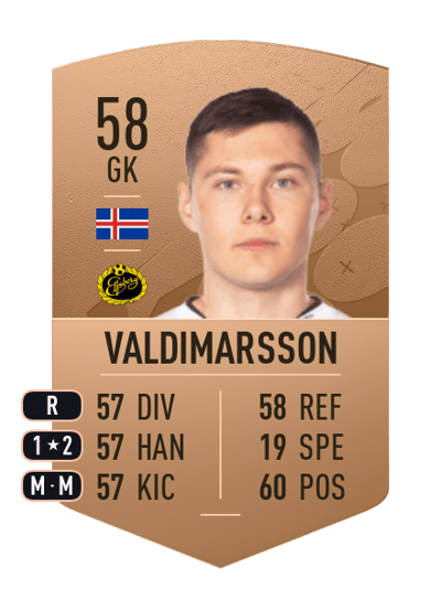 Hakon Valdimarsson Common 58 OVR