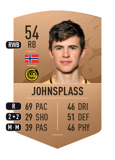 Brynjar Johnsplass Common 54 OVR