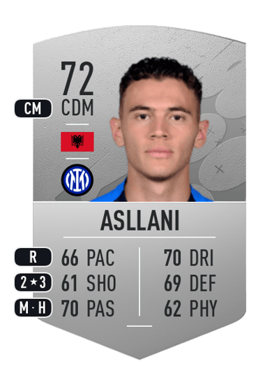 Kristjan Asllani Common 72 OVR