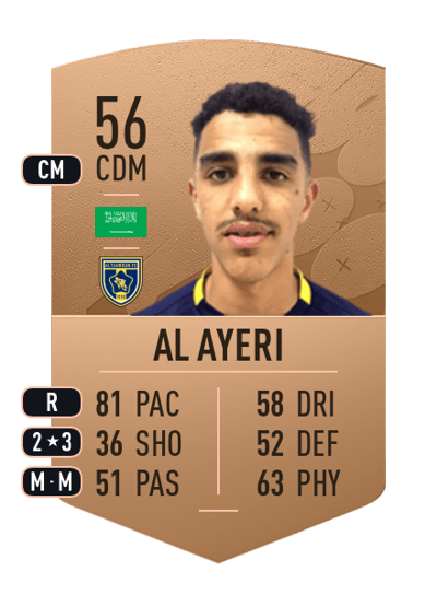 Abdulmalek Al Ayeri Common 56 OVR