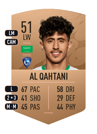 Mohammed Al Qahtani Common 51 OVR