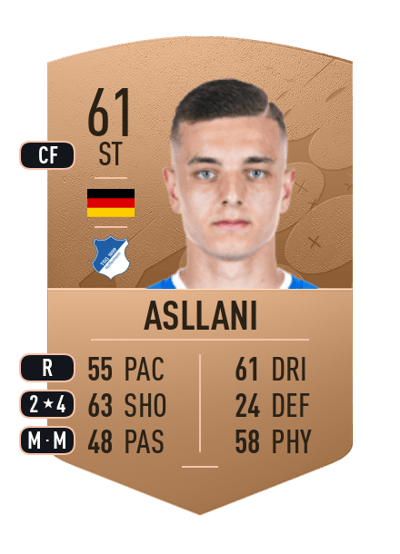 Fisnik Asllani Common 61 OVR