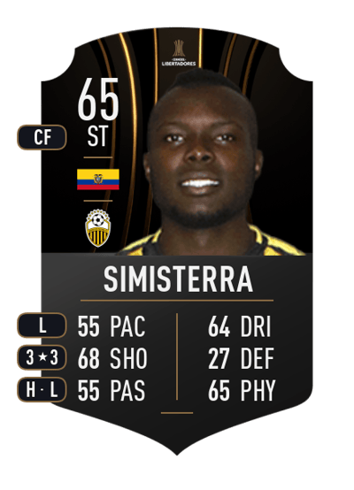 Renny Simisterra CONMEBOL LIBERTADORES 65 OVR