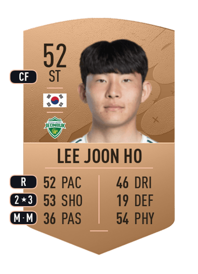 Lee Joon Ho Common 52 OVR