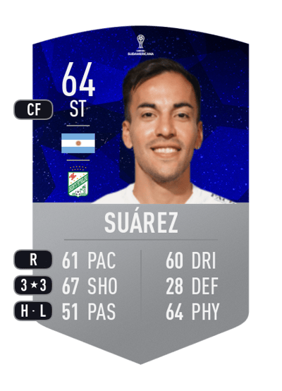 Facundo Suárez CONMEBOL SUDAMERICANA 64 OVR