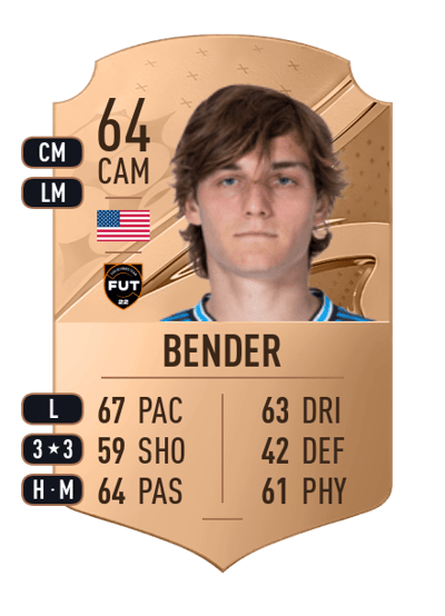 Benjamin Bender Rare 64 OVR