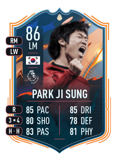 Park Ji Sung FUT Heroes 86 OVR