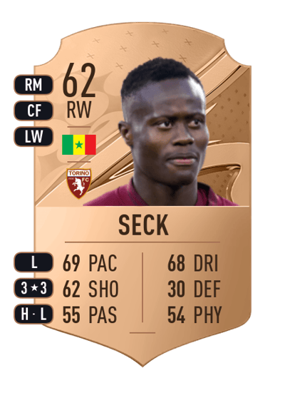 Demba Seck Rare 62 OVR