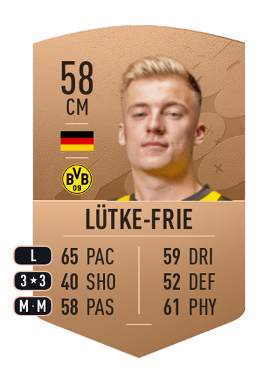 Dennis Lütke-Frie Common 58 OVR