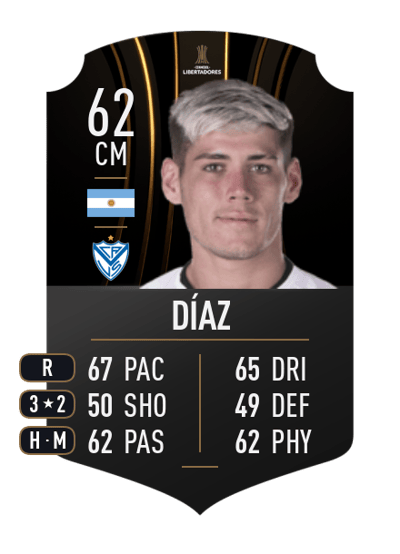 Franco Díaz CONMEBOL LIBERTADORES 62 OVR