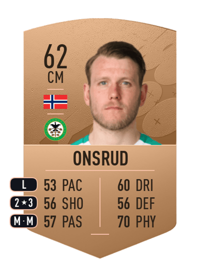Kristian Onsrud Common 62 OVR