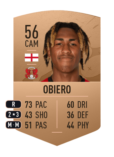 Zech Obiero Common 56 OVR