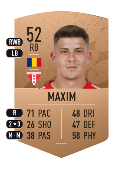 Cristian Maxim Common 52 OVR