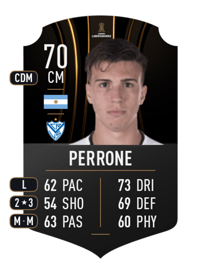 Máximo Perrone CONMEBOL LIBERTADORES 70 OVR