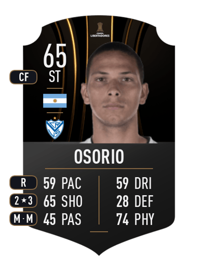 Abiel Osorio CONMEBOL LIBERTADORES 65 OVR
