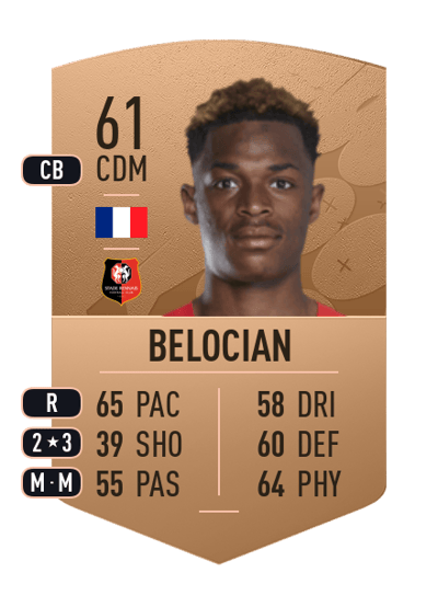 Jeanuël Belocian Common 61 OVR