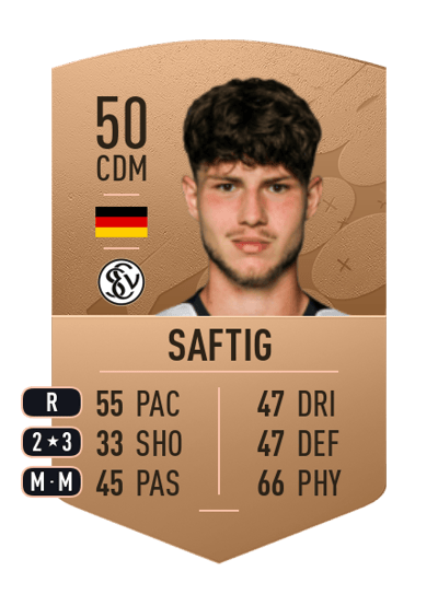 Sebastian Saftig Common 50 OVR