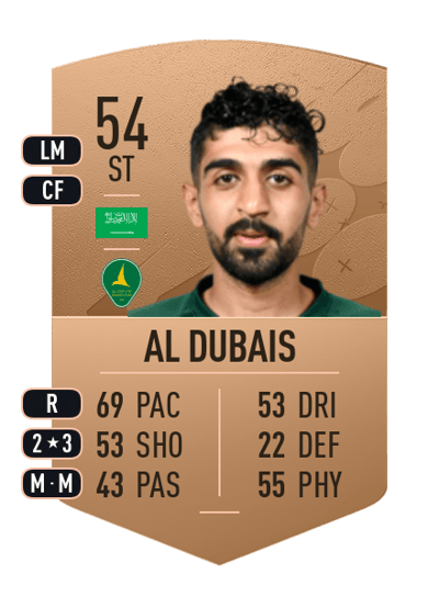 Hisham Al Dubais Common 54 OVR