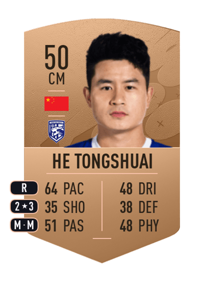 He Tongshuai Common 50 OVR