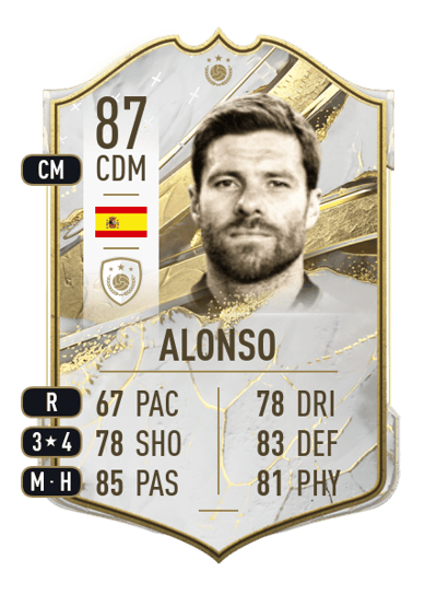 Xabi Alonso Icon 87 OVR