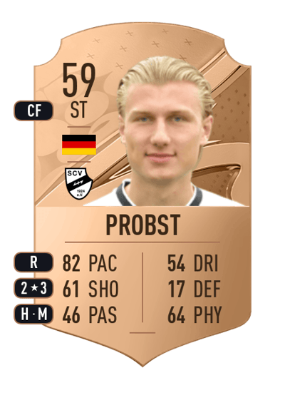 Eduard Probst Rare 59 OVR