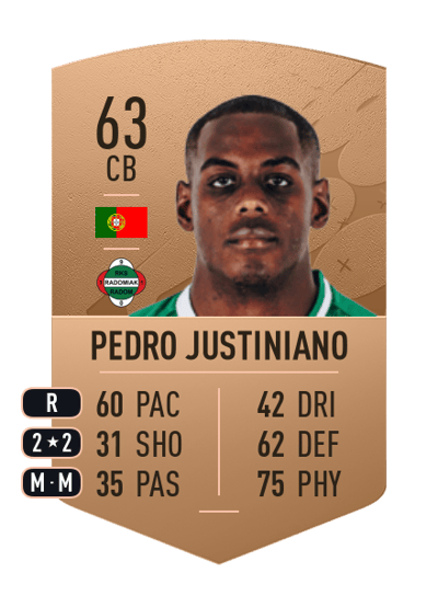 Pedro Justiniano Common 63 OVR