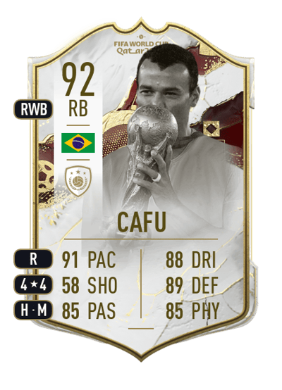 Cafu World Cup Icon 92 OVR