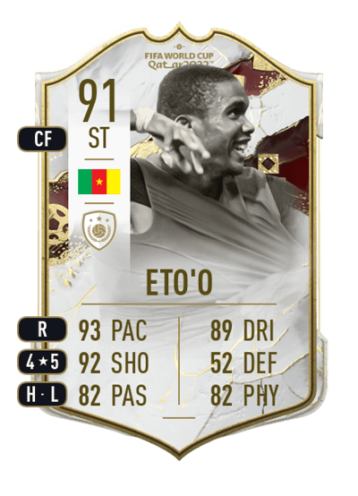 Samuel Eto'o World Cup Icon 91 OVR