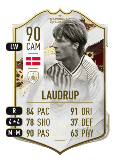 Michael Laudrup World Cup Icon 90 OVR