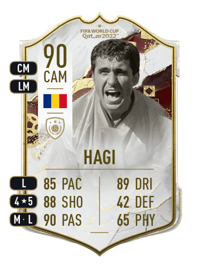 Gheorghe Hagi World Cup Icon 90 OVR
