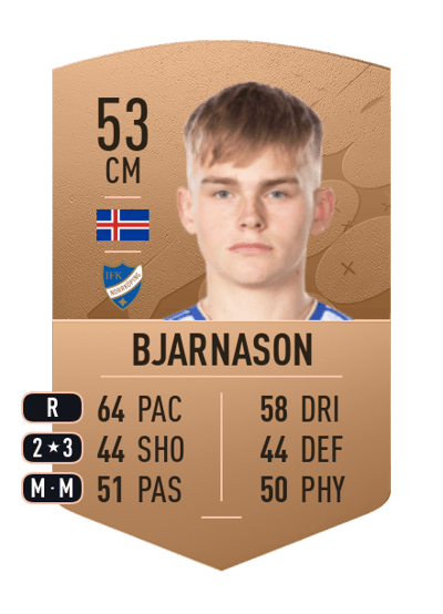 Jóhannes K. Bjarnason Common 53 OVR