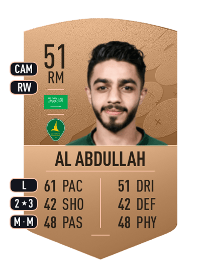 Mohammed Al Abdullah Common 51 OVR