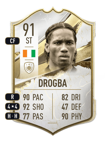 Didier Drogba Icon 91 OVR