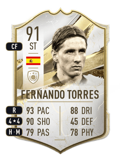 Fernando Torres Icon 91 OVR