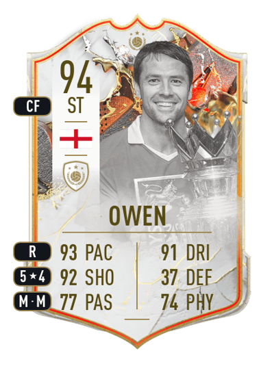 Michael Owen Trophy Titans ICON 94 OVR