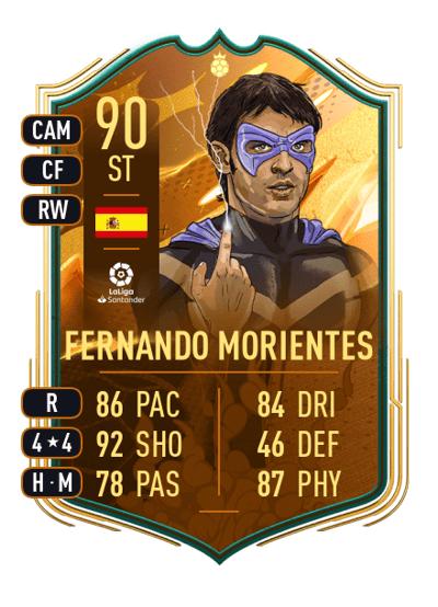 Fernando Morientes World Cup Hero 90 OVR