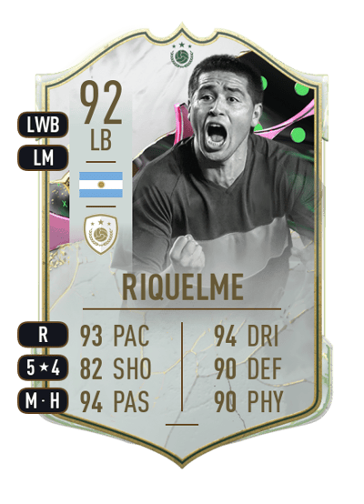Juan Román Riquelme Shapeshifters ICON 92 OVR