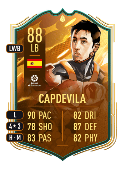 Capdevila World Cup Hero 88 OVR