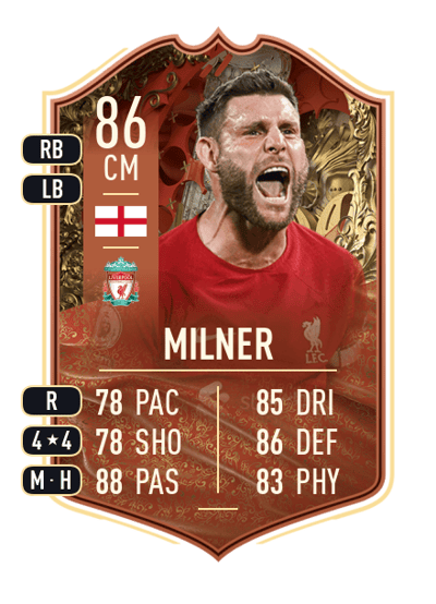 James Milner FUT CENTURIONS 86 OVR